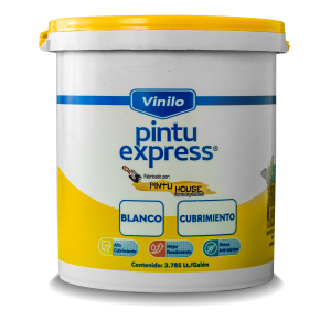 Pintura Vinilo Blanco Tipo 3 Pintu House para Techos y Cielos Rasos (Galón / Balde / Cuñete)
