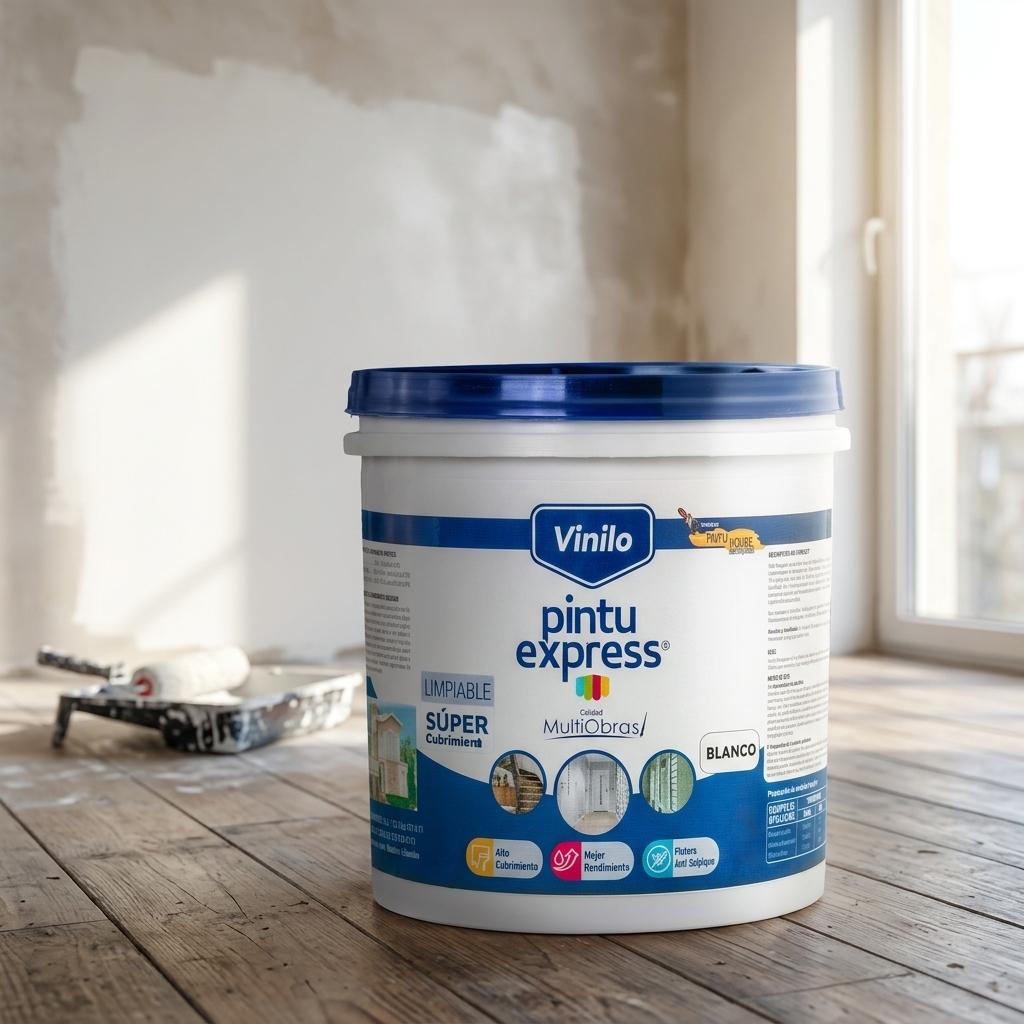 Pintura Vinilo Blanco Elite Tipo 2 Pintu House (Cuarto / Galón / Balde / Cuñete) - Imagen 3