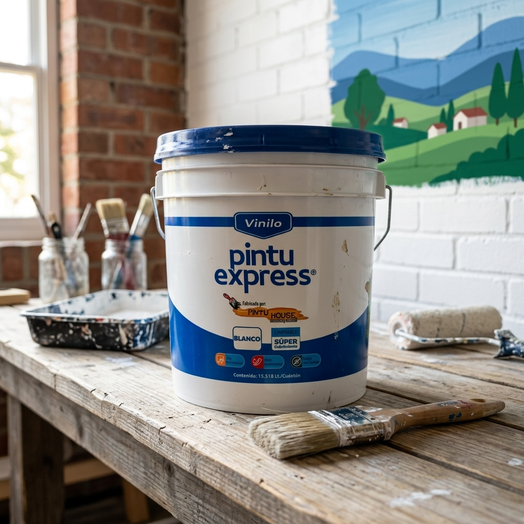 Pintura Vinilo Blanco Elite Tipo 2 Pintu House (Cuarto / Galón / Balde / Cuñete) - Imagen 2