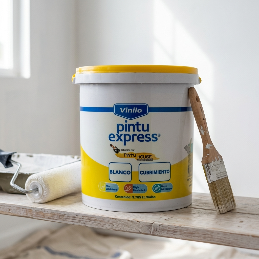 Pintura Vinilo Blanco Tipo 3 Pintu House para Techos y Cielos Rasos (Galón / Balde / Cuñete) - Imagen 3