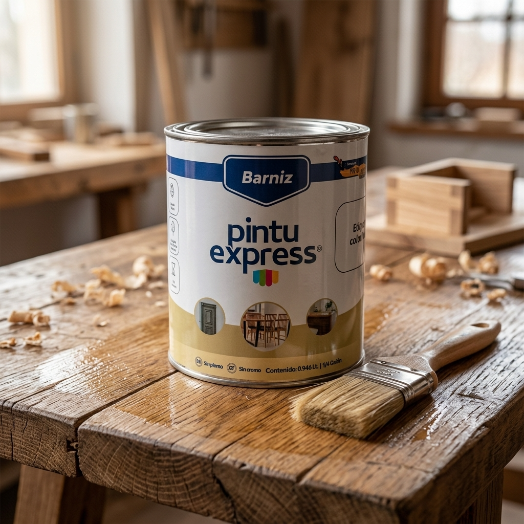 Barniz Pintu Express Pintu House Protección Madera Brillantey Mate (Octavo / Cuarto / Galón) - Imagen 2